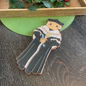 St. Andrews Abbey pottery Man of faith wall art - ceramic